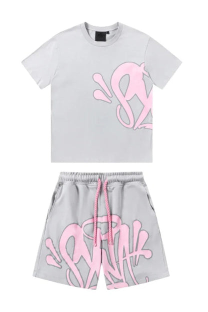Short Set Grey/Pink