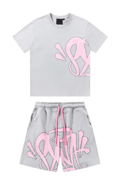 Short Set Grey/Pink